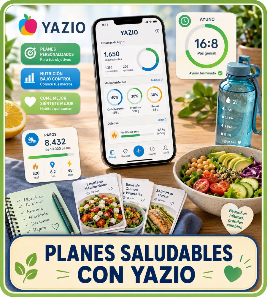 PLANES SALUDABLES CON YAZIO
